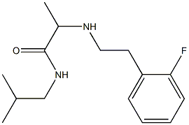 2-{[2-(2-fluorophenyl)ethyl]amino}-N-(2-methylpropyl)propanamide Structure