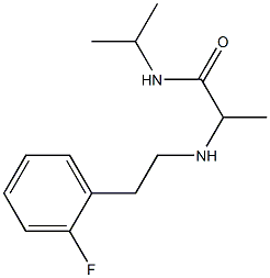 2-{[2-(2-fluorophenyl)ethyl]amino}-N-(propan-2-yl)propanamide Structure