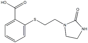 2-{[2-(2-oxoimidazolidin-1-yl)ethyl]sulfanyl}benzoic acid Struktur