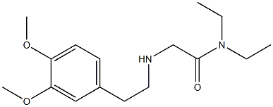 2-{[2-(3,4-dimethoxyphenyl)ethyl]amino}-N,N-diethylacetamide Structure