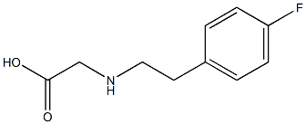 2-{[2-(4-fluorophenyl)ethyl]amino}acetic acid Structure