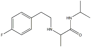 2-{[2-(4-fluorophenyl)ethyl]amino}-N-(propan-2-yl)propanamide 结构式