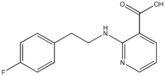 2-{[2-(4-fluorophenyl)ethyl]amino}pyridine-3-carboxylic acid,,结构式
