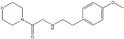2-{[2-(4-methoxyphenyl)ethyl]amino}-1-(morpholin-4-yl)ethan-1-one 化学構造式