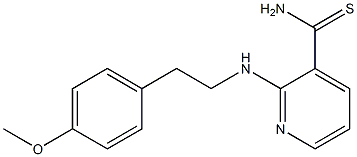2-{[2-(4-methoxyphenyl)ethyl]amino}pyridine-3-carbothioamide Structure