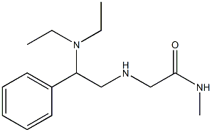 2-{[2-(diethylamino)-2-phenylethyl]amino}-N-methylacetamide 化学構造式