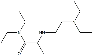 2-{[2-(diethylamino)ethyl]amino}-N,N-diethylpropanamide Struktur