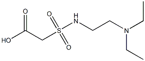 2-{[2-(diethylamino)ethyl]sulfamoyl}acetic acid,,结构式