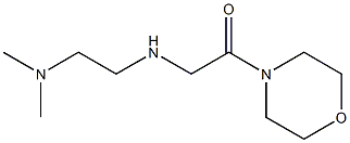 2-{[2-(dimethylamino)ethyl]amino}-1-(morpholin-4-yl)ethan-1-one 化学構造式