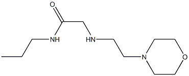  2-{[2-(morpholin-4-yl)ethyl]amino}-N-propylacetamide