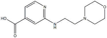 2-{[2-(morpholin-4-yl)ethyl]amino}pyridine-4-carboxylic acid|