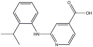 2-{[2-(propan-2-yl)phenyl]amino}pyridine-4-carboxylic acid Structure