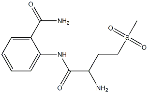 2-{[2-amino-4-(methylsulfonyl)butanoyl]amino}benzamide Structure