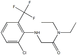 2-{[2-chloro-6-(trifluoromethyl)phenyl]amino}-N,N-diethylacetamide Structure