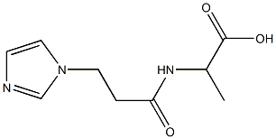 2-{[3-(1H-imidazol-1-yl)propanoyl]amino}propanoic acid 结构式