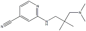 2-{[3-(dimethylamino)-2,2-dimethylpropyl]amino}isonicotinonitrile,,结构式