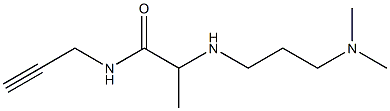 2-{[3-(dimethylamino)propyl]amino}-N-(prop-2-yn-1-yl)propanamide Struktur