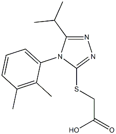 2-{[4-(2,3-dimethylphenyl)-5-(propan-2-yl)-4H-1,2,4-triazol-3-yl]sulfanyl}acetic acid Structure