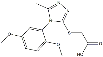 2-{[4-(2,5-dimethoxyphenyl)-5-methyl-4H-1,2,4-triazol-3-yl]sulfanyl}acetic acid