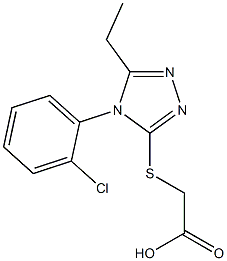 2-{[4-(2-chlorophenyl)-5-ethyl-4H-1,2,4-triazol-3-yl]sulfanyl}acetic acid|