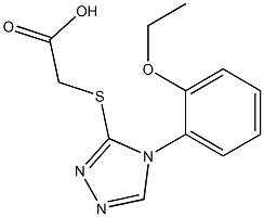 2-{[4-(2-ethoxyphenyl)-4H-1,2,4-triazol-3-yl]sulfanyl}acetic acid Structure