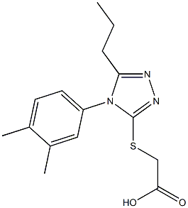 2-{[4-(3,4-dimethylphenyl)-5-propyl-4H-1,2,4-triazol-3-yl]sulfanyl}acetic acid