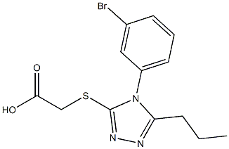 2-{[4-(3-bromophenyl)-5-propyl-4H-1,2,4-triazol-3-yl]sulfanyl}acetic acid