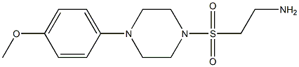 2-{[4-(4-methoxyphenyl)piperazine-1-]sulfonyl}ethan-1-amine,,结构式