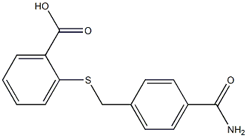 2-{[4-(aminocarbonyl)benzyl]thio}benzoic acid