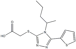 2-{[4-(pentan-2-yl)-5-(thiophen-2-yl)-4H-1,2,4-triazol-3-yl]sulfanyl}acetic acid