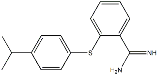 2-{[4-(propan-2-yl)phenyl]sulfanyl}benzene-1-carboximidamide 结构式