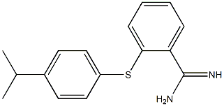 2-{[4-(propan-2-yl)phenyl]sulfanyl}benzene-1-carboximidamide Structure