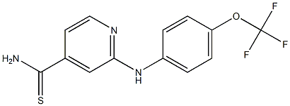 2-{[4-(trifluoromethoxy)phenyl]amino}pyridine-4-carbothioamide|
