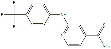  2-{[4-(trifluoromethyl)phenyl]amino}pyridine-4-carbothioamide