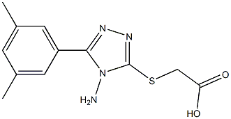 2-{[4-amino-5-(3,5-dimethylphenyl)-4H-1,2,4-triazol-3-yl]sulfanyl}acetic acid