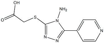 2-{[4-amino-5-(pyridin-4-yl)-4H-1,2,4-triazol-3-yl]sulfanyl}acetic acid