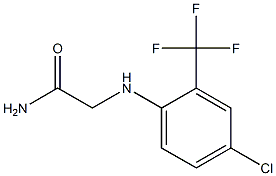 2-{[4-chloro-2-(trifluoromethyl)phenyl]amino}acetamide,,结构式