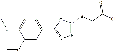 2-{[5-(3,4-dimethoxyphenyl)-1,3,4-oxadiazol-2-yl]sulfanyl}acetic acid