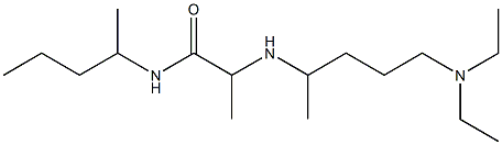 2-{[5-(diethylamino)pentan-2-yl]amino}-N-(pentan-2-yl)propanamide,,结构式
