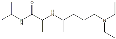 2-{[5-(diethylamino)pentan-2-yl]amino}-N-(propan-2-yl)propanamide Struktur