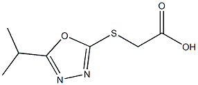 2-{[5-(propan-2-yl)-1,3,4-oxadiazol-2-yl]sulfanyl}acetic acid