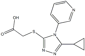 2-{[5-cyclopropyl-4-(pyridin-3-yl)-4H-1,2,4-triazol-3-yl]sulfanyl}acetic acid