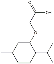 2-{[5-methyl-2-(propan-2-yl)cyclohexyl]oxy}acetic acid Structure