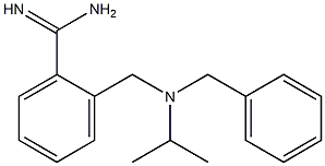 2-{[benzyl(isopropyl)amino]methyl}benzenecarboximidamide Struktur
