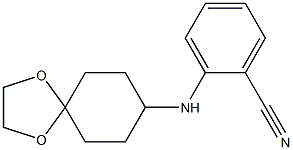 2-{1,4-dioxaspiro[4.5]decan-8-ylamino}benzonitrile 结构式