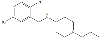 2-{1-[(1-propylpiperidin-4-yl)amino]ethyl}benzene-1,4-diol|