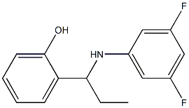 2-{1-[(3,5-difluorophenyl)amino]propyl}phenol 结构式