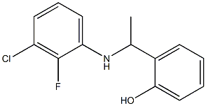 2-{1-[(3-chloro-2-fluorophenyl)amino]ethyl}phenol 结构式