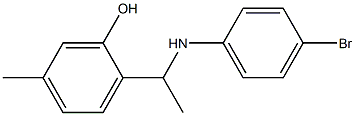 2-{1-[(4-bromophenyl)amino]ethyl}-5-methylphenol