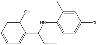 2-{1-[(4-chloro-2-methylphenyl)amino]propyl}phenol 化学構造式